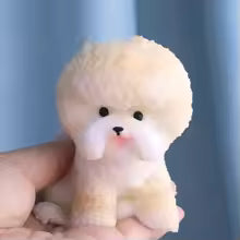 Handmade Silicone Cute Dog Kitten Super Soft Taba Squishy Toys Mochi Squeeze Toy Stress Relief Fidget Toy Mini Dog Ornament