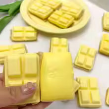 Soft Chocolate Decompression Toys Cute 3D Cube Mochi Finger Squishy Toys Anti Stress Fidget Toys Students Birthday Gifts