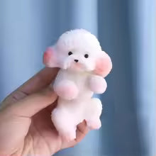 Handmade Silicone Cute Dog Kitten Super Soft Taba Squishy Toys Mochi Squeeze Toy Stress Relief Fidget Toy Mini Dog Ornament