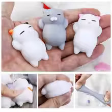 5pcs Animal Cat Kawaii Cat Squishy Mini Squishies Stress Mochi Squishy Toys Mochi Squishies Stress Mochi Animal Toy Gift for Kid
