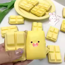 Soft Chocolate Decompression Toys Cute 3D Cube Mochi Finger Squishy Toys Anti Stress Fidget Toys Students Birthday Gifts